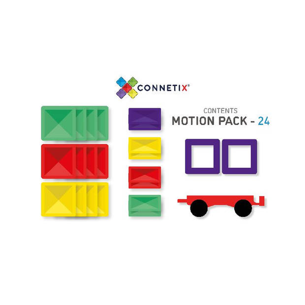 Connetix Magnetische Tegels Motion Set 24 Stuks