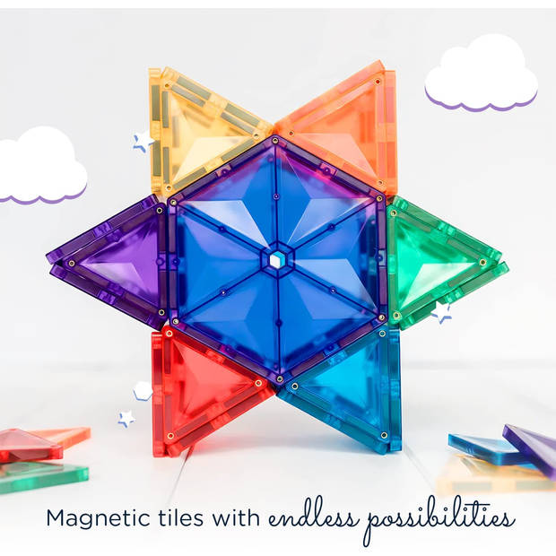 Connetix magnetisch constructiespel 30-delig geometrie - Copy