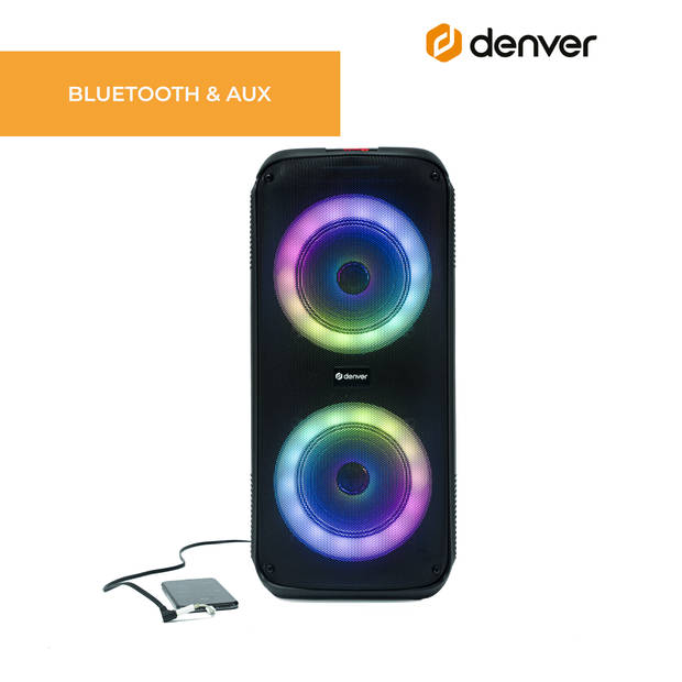 Denver Bluetooth Speaker Party Box - Discolichten - BPS354