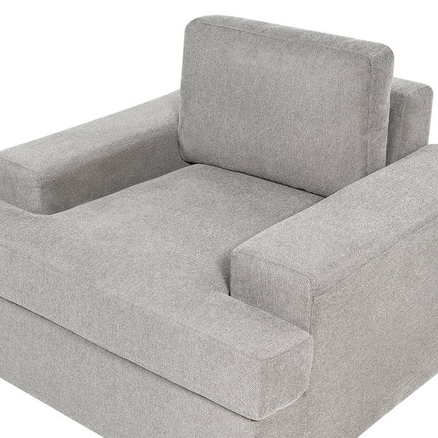 Beliani ALLA - Fauteuil-Grijs-Polyester