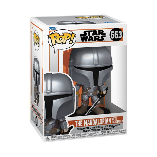 Pop Star Wars: The Mandalorian with Darksaber - Funko Pop #663