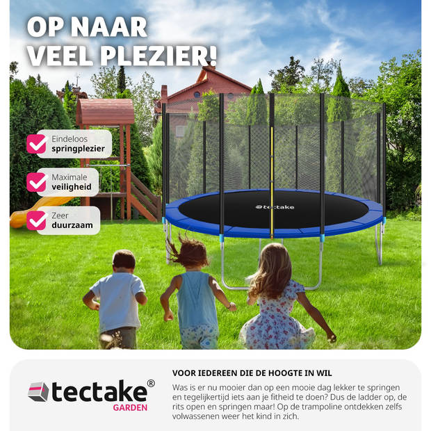 tectake® - Trampoline Garfunky - met veiligheidsnet - 457 cm