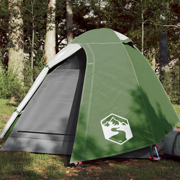 vidaXL Tent 2-persoons waterdicht groen