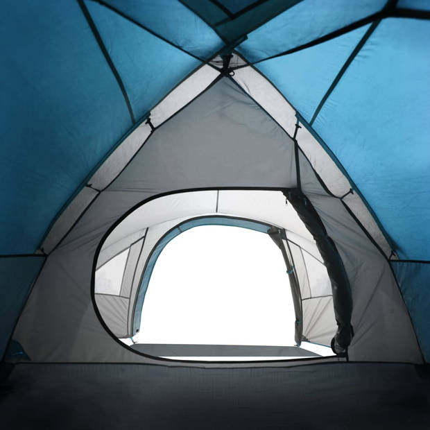 vidaXL Tent 4-persoons waterdicht verduisterend stof blauw