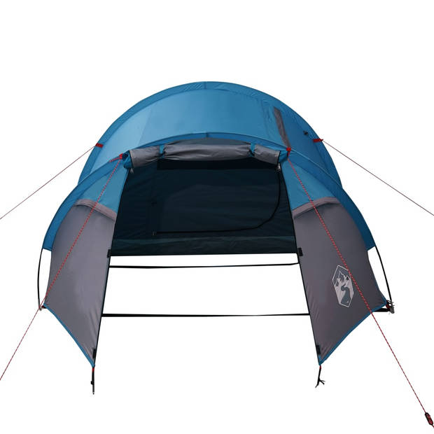 vidaXL Tent 4-persoons 360x135x105 cm 185T taft blauw