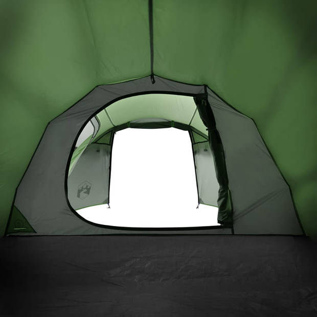 vidaXL Tent 4-persoons 360x140x105 cm 185T taft groen