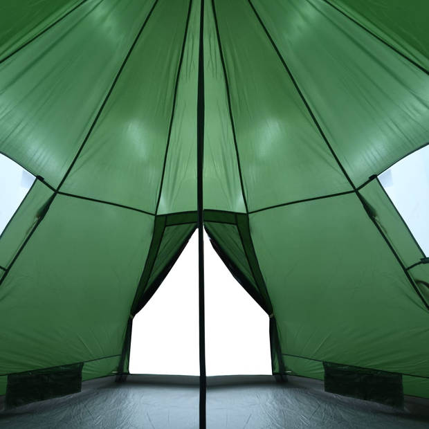 vidaXL Tent 4-persoons waterdicht verduisterend stof groen