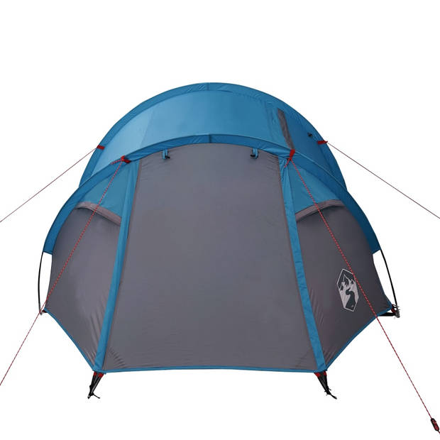 vidaXL Tent 4-persoons 360x135x105 cm 185T taft blauw