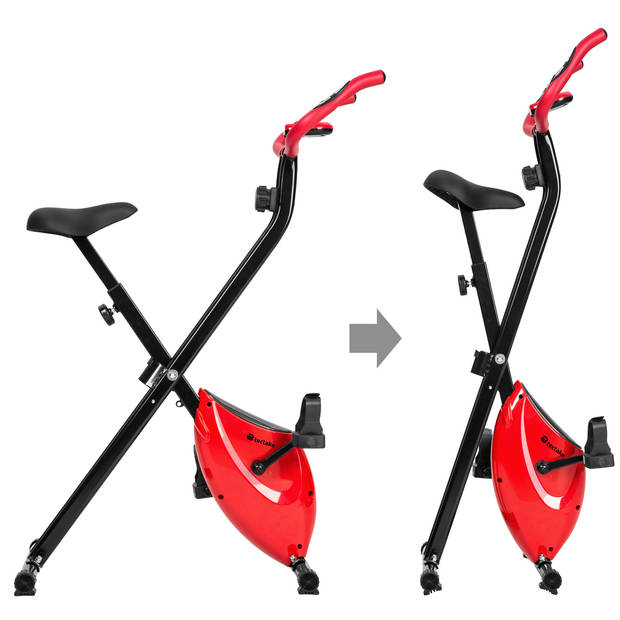 tectake® - Hometrainer FitX-Bike - fitness cardio - inklapbaar