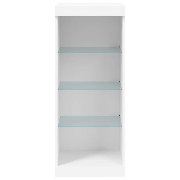 vidaXL Dressoir met LED-verlichting 41x37x100 cm wit