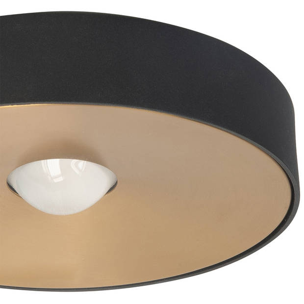 Highlight Plafondlamp Bright Ø 20 cm zwart goud