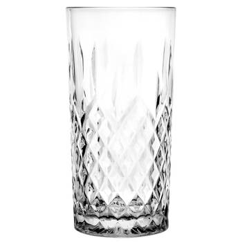 Glasmark Longdrinkglazen - 6x - Diamond - 300 ml - glas - waterglazen - Longdrinkglazen
