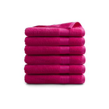 Handdoek Hotel Collectie - 6 stuks - 70x140 - roze