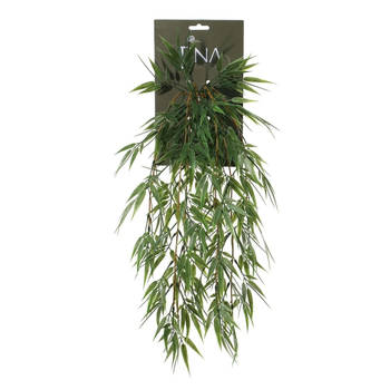 Louis Maes kunstplanten - Bamboe - groen - hangende takken bos van 158 cm - Kunstplanten