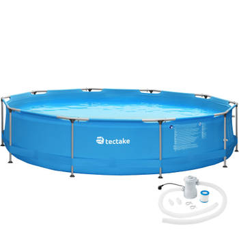 tectake® - Zwembad rond met filterpomp Ø 360 x 76 cm