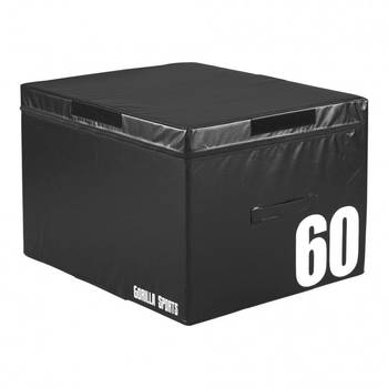 Gorilla Sports Plyo Box - 60 cm - Zwart - PVC - Jump box