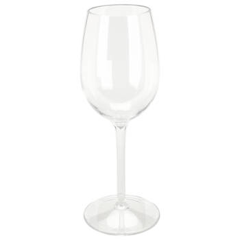 Excellent Houseware Wijnglas - 1x - transparant - kunststof - 330 ml - Wijnglazen