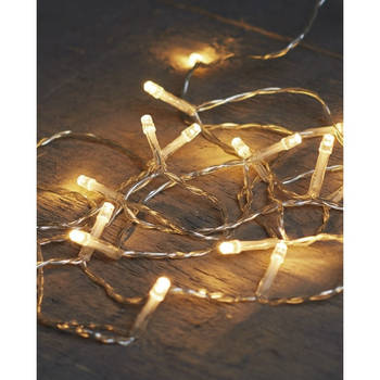 Kerst lampjes lichtjes warm wit op batterijen 2 meter - Lichtsnoeren