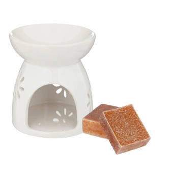Amberblokjes/geurblokjes cadeauset - amber geur - inclusief geurbrander - Geurbranders
