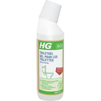 HG ECO toiletgel - 2 Stuks! - 500 ml - de duurzame reiniger voor uw toilet