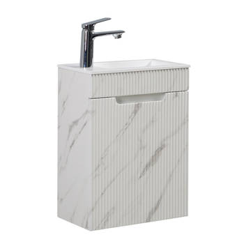 Badplaats Toiletmeubel Thermis 40cm - wit marmer