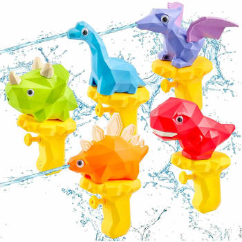 Allerion - Badspeelgoed Spuitende Dino's - 5 Verschillende kleuren