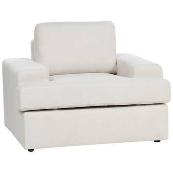 Beliani ALLA - Fauteuil-Beige-Polyester