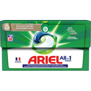 Ariel All in 1 Wasmiddel Pods - Original - 4 x 38 Wasbeurten - Voordeelverpakking