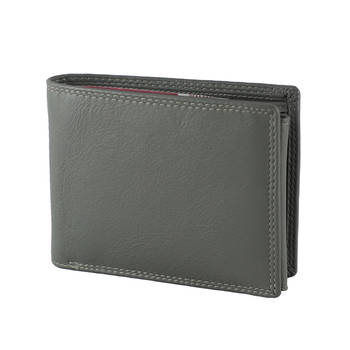 Houtkamp Leren Heren Portemonnee - Billfold - Nappa Leer - Grijs