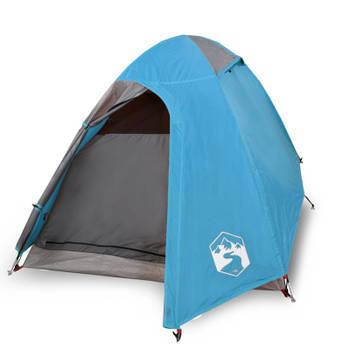 vidaXL Tent 2-persoons waterdicht verduisterend stof blauw