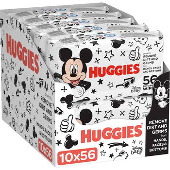 Huggies - Billendoekjes - All Over Clean - Mickey Mouse - 10 x 56 - 560 stuks