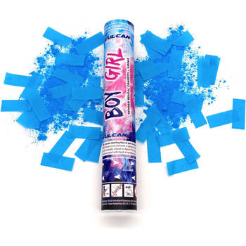 Gender Reveal Rookkanon Blauw Jongen - Confetti Kanon blauw - Confetti Shooter - Confetti & Rook - Gender Reveal Party