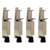 AMIG deurvastzetter / deurvergrendeling - 4x - 120 x 25mm - 28mm slag - voetbediening - goud - Deurvastzetters