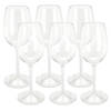 Excellent Houseware Wijnglas - 6x - transparant - kunststof - 330 ml - Wijnglazen