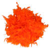 Boa kerstslinger veren - oranje - 180 cm - Kerstslingers