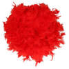 Boa veren kerstslinger - rood - 180 cm - kerstboomversiering slinger - Kerstslingers