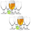 Glasmark Bierglazen - 12x - op voet - 500 ml - glas - speciaal bier - Bierglazen