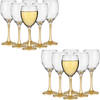 Glasmark Wijnglazen - 12x - Gold collection - 300 ml - glas - Wijnglazen