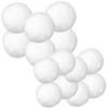 Witte decoratie sneeuwballen set van 42x stuks in 6 en 7.5 cm - Decoratiesneeuw