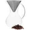 Pour Over Koffiepot - Koffiezetter - Koffie Opgietkan - Glas - Rvs - 600Ml