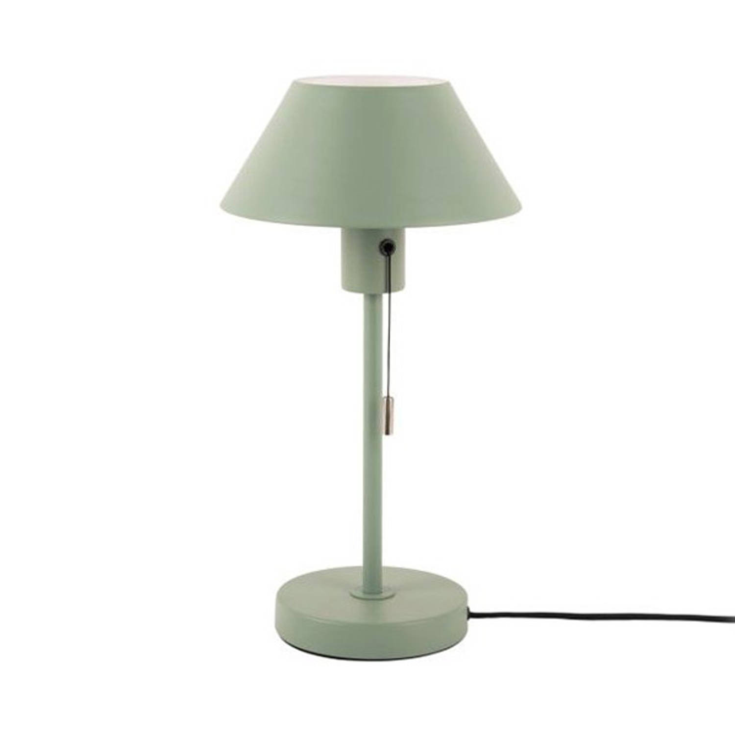Leitmotiv Table lamp Office Retro metal grayed jade