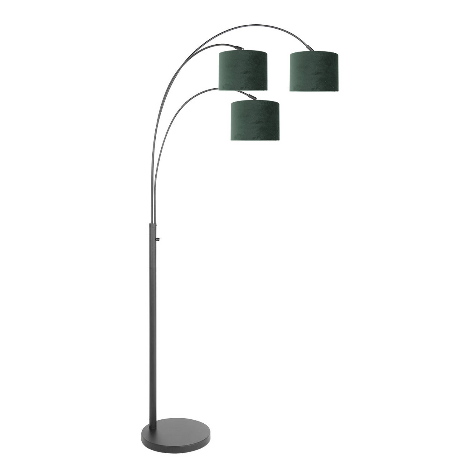Steinhauer Sparkled light vloerlamp - E27 (grote fitting) - groen en zwart