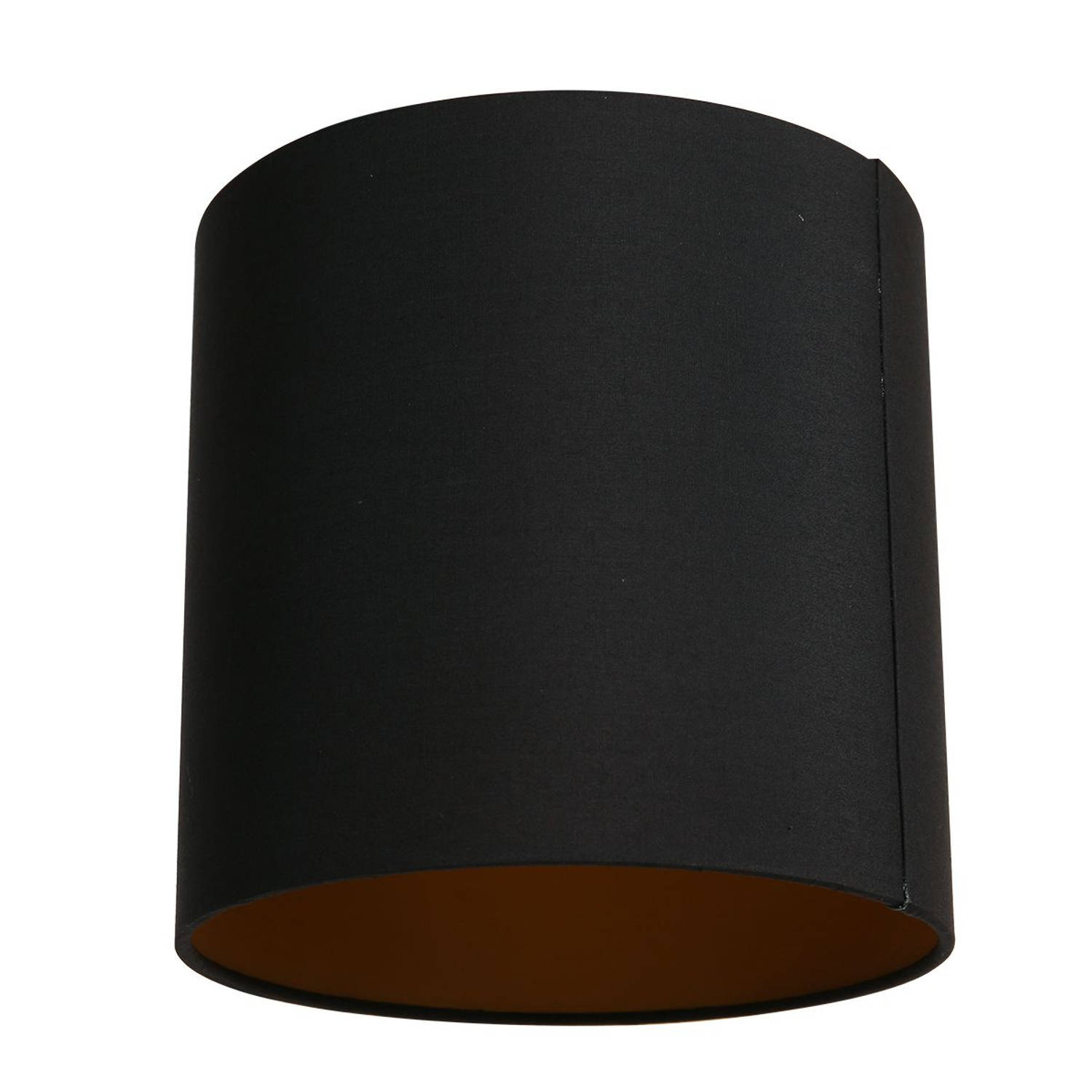Mexlite Lampenkappen lampenkappen - ø 20 cm - E27 (grote fitting) - zwart