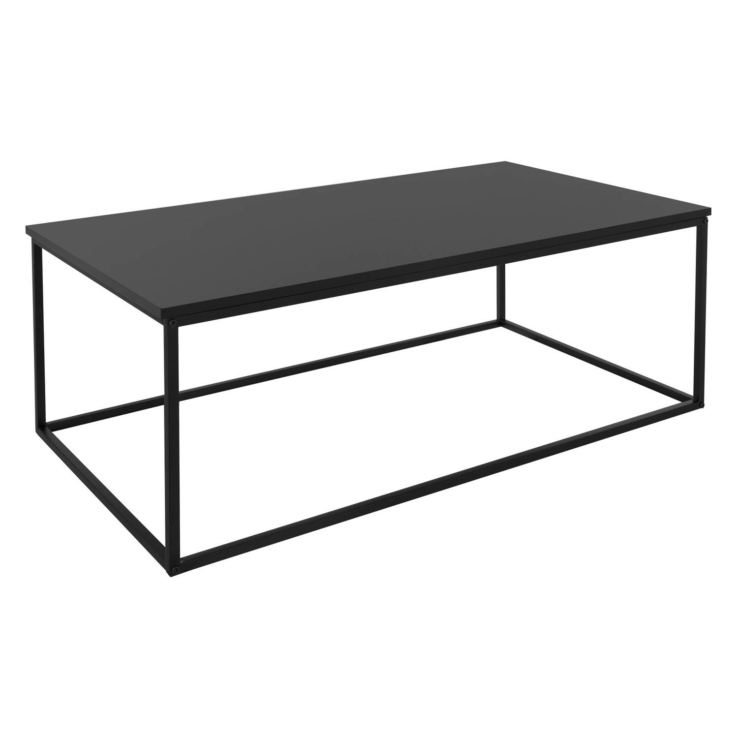 ML-Design salontafel 110x39,5x59 cm zwart in rechthoekige vorm, metalen frame, industrieel ontwerp, tafel voor entree, bijzettafel woonkamer tafel consoletafel bank tafel hal tafel