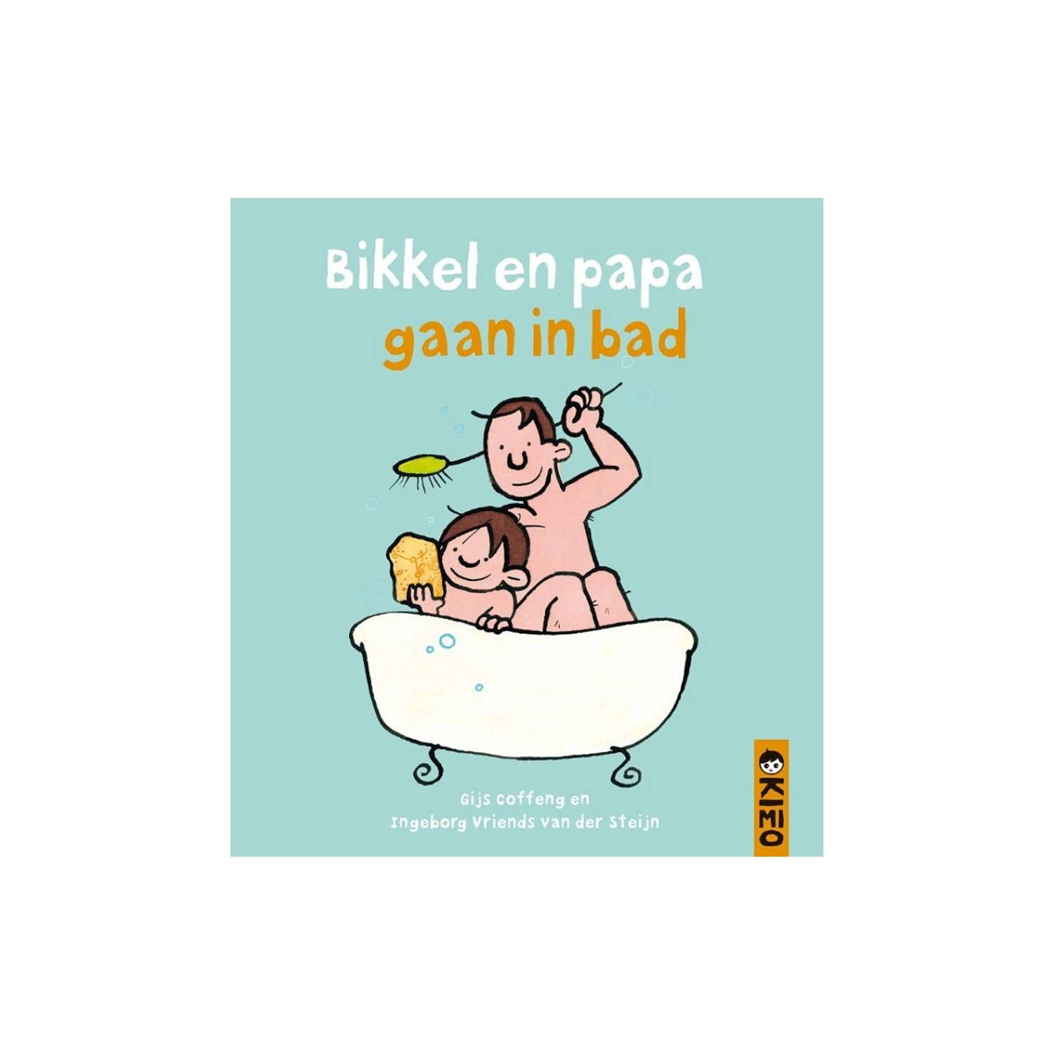 Harlekijn Bikkel en papa gaan in bad. 2+