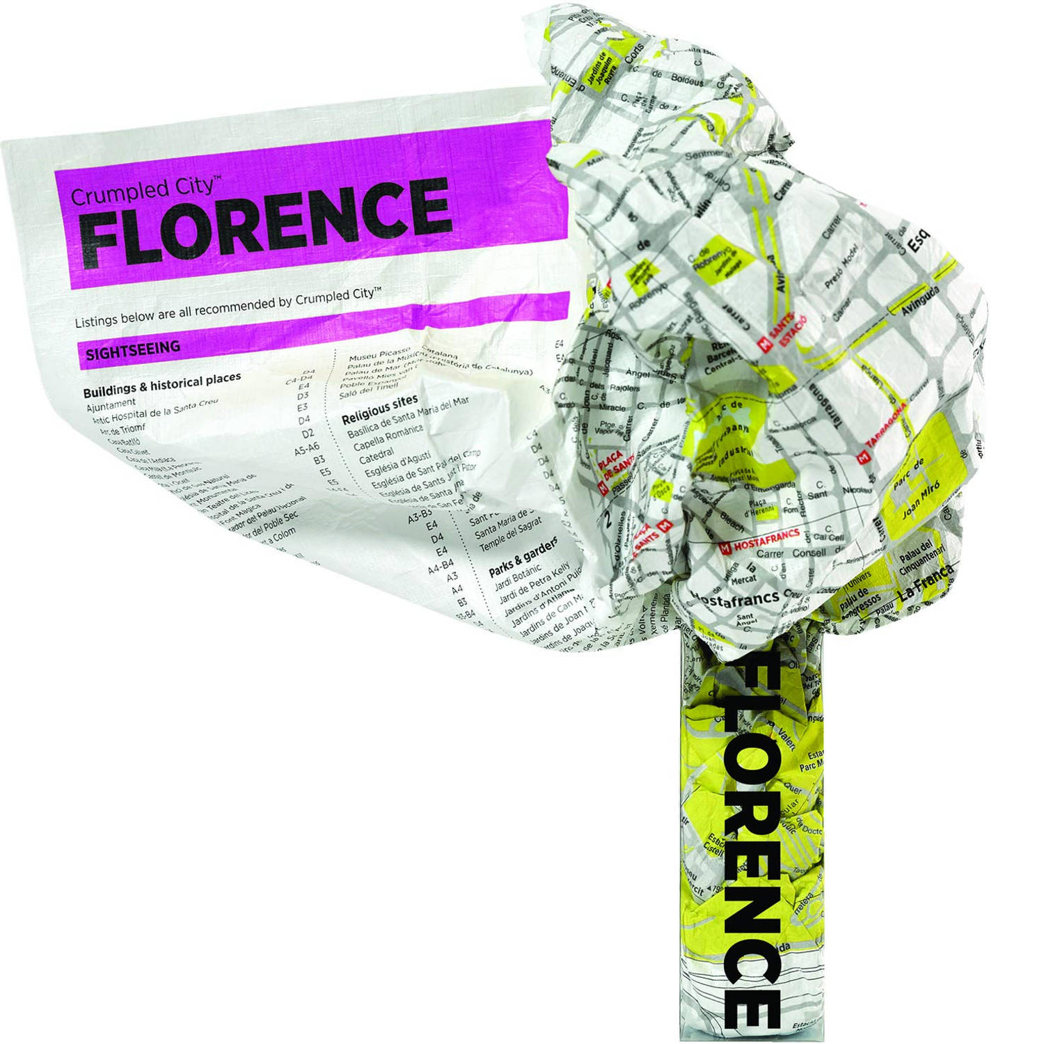 Crumpled City Crumpled City - Soft City Maps - Florance