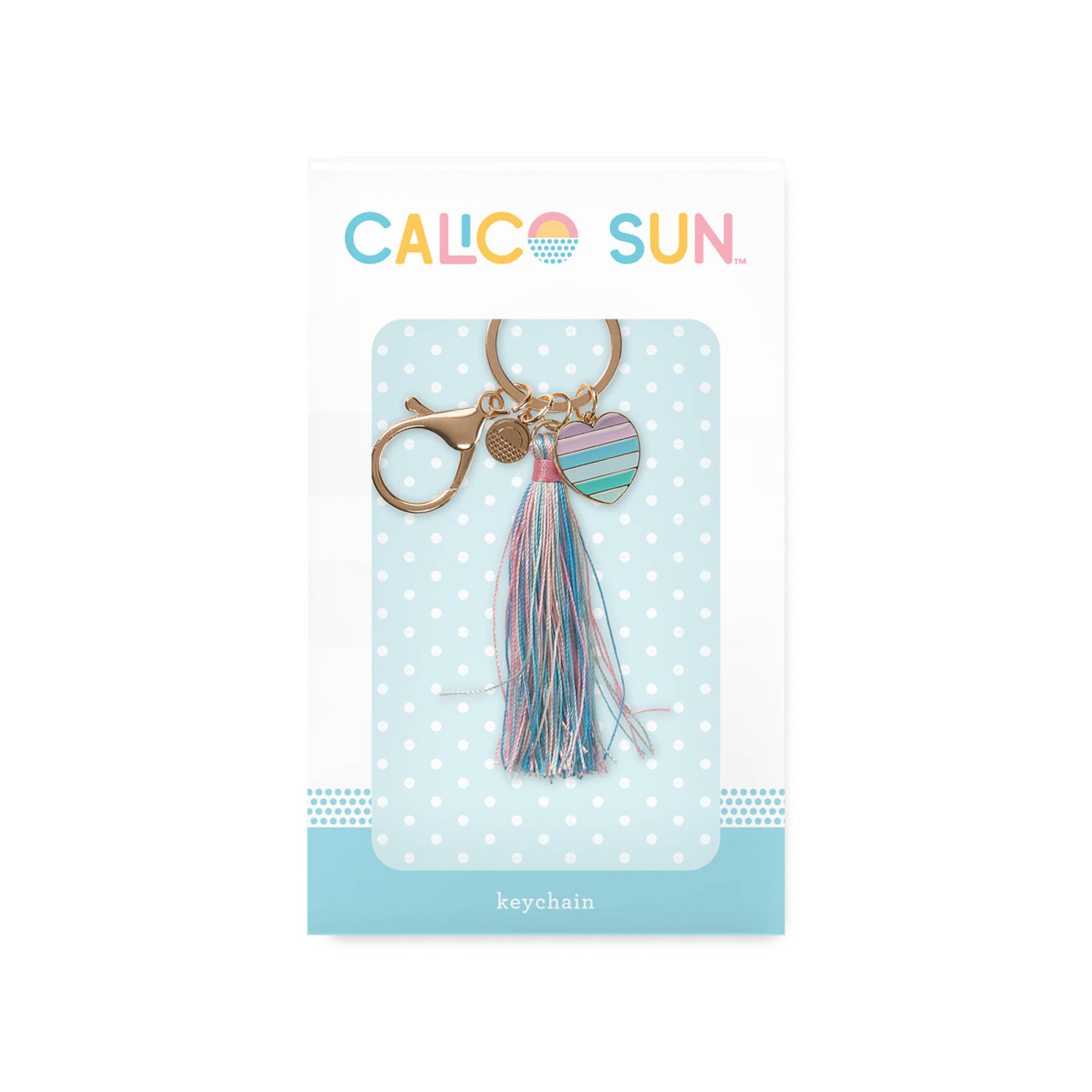 Calico Sun - Carrie Keychain Heart