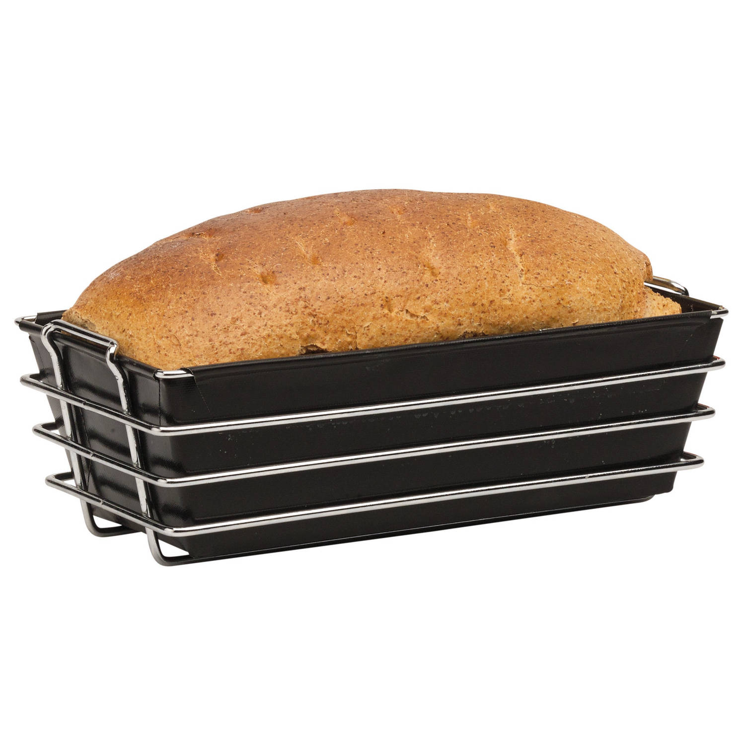 Bakeflon Broodvorm 800 gr. met frame - 280x90x90mm - Zwart
