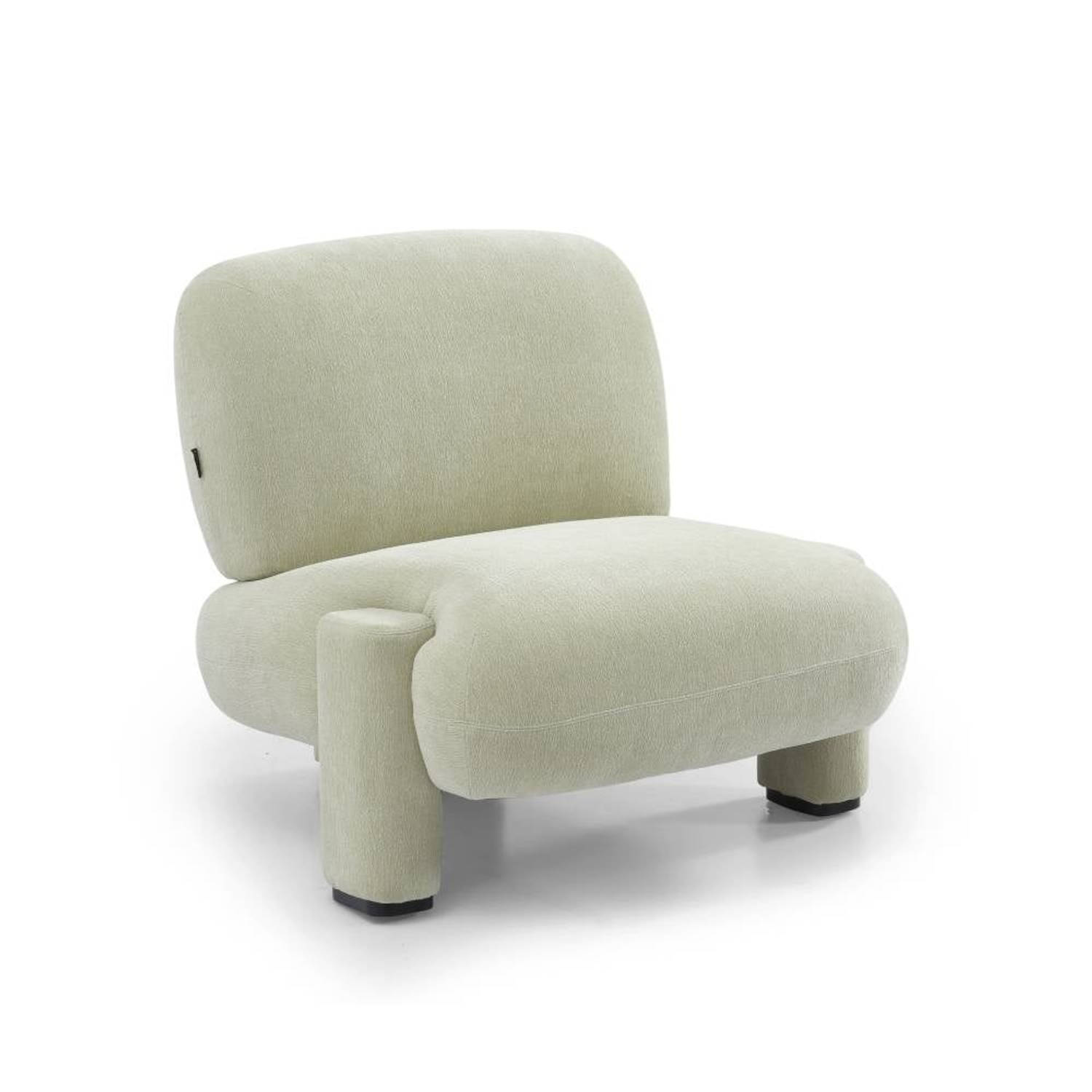 Bronx71® Scandinavische fauteuil Louise chenille mintgroen