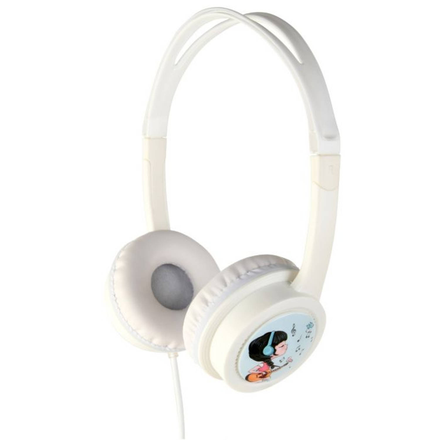 Gembird MHP-JR-W Koptelefoon voor kinderen Volumebegrenzing On-ear Wit